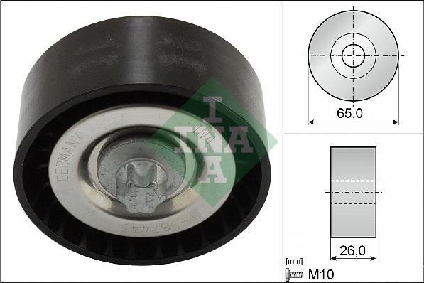 INA 532 0570 10 - Паразитна / водеща ролка, пистов ремък vvparts.bg