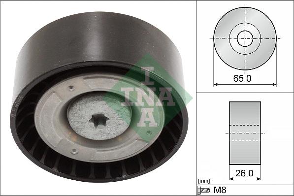 INA 532 0571 10 - Паразитна / водеща ролка, пистов ремък vvparts.bg