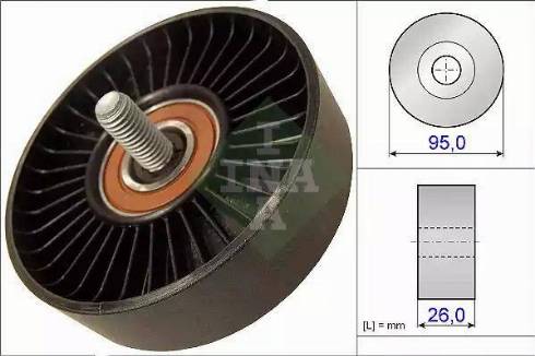 INA 532 0644 10 - Паразитна / водеща ролка, пистов ремък vvparts.bg