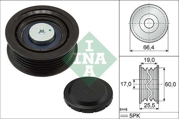 INA 532 0642 10 - Паразитна / водеща ролка, пистов ремък vvparts.bg