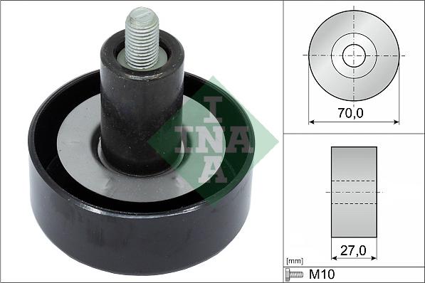 INA 532 0657 10 - Паразитна / водеща ролка, пистов ремък vvparts.bg