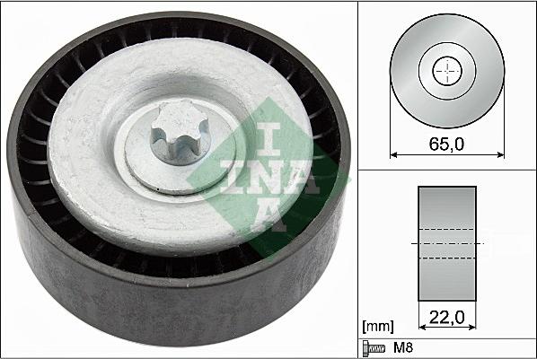 INA 532 0667 10 - Паразитна / водеща ролка, пистов ремък vvparts.bg