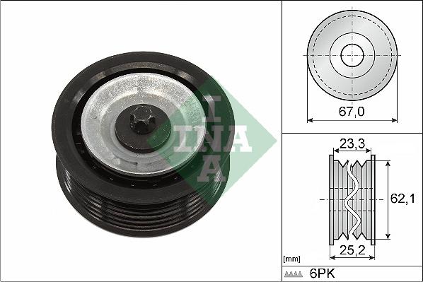 INA 532 0619 10 - Паразитна / водеща ролка, пистов ремък vvparts.bg