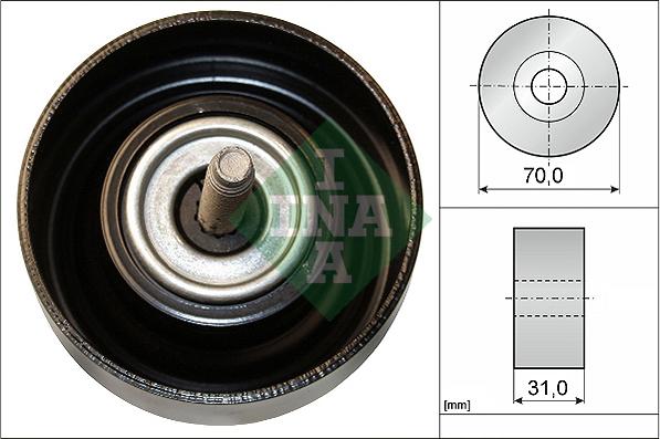 INA 532 0614 10 - Паразитна / водеща ролка, пистов ремък vvparts.bg