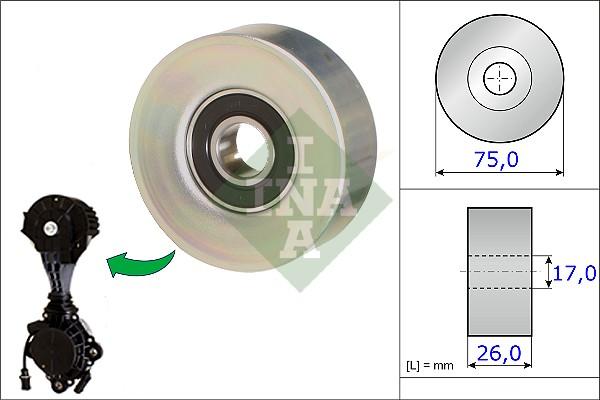 INA 532 0676 10 - Паразитна / водеща ролка, пистов ремък vvparts.bg