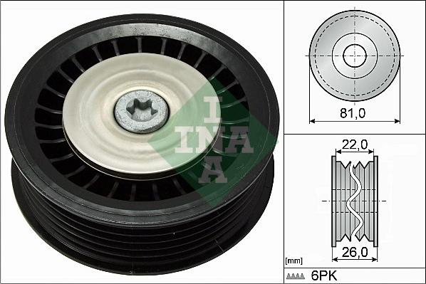 INA 532 0678 10 - Паразитна / водеща ролка, пистов ремък vvparts.bg