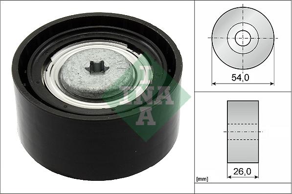 INA 532 0672 10 - Паразитна / водеща ролка, пистов ремък vvparts.bg