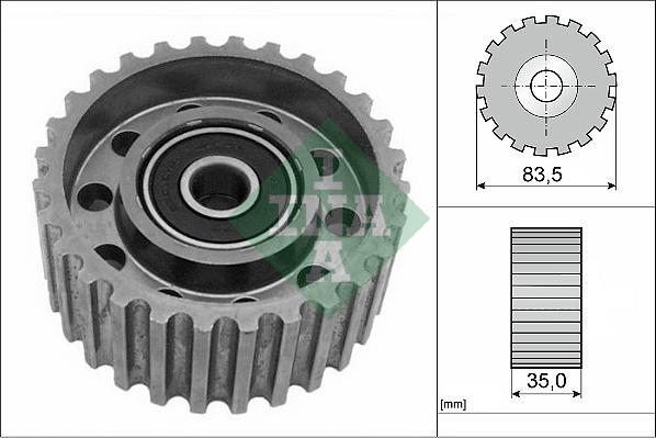 INA 532 0098 20 - Паразитна / водеща ролка, зъбен ремък vvparts.bg