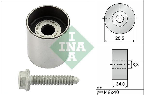 INA 532 0197 10 - Паразитна / водеща ролка, зъбен ремък vvparts.bg