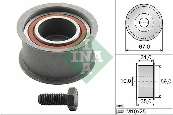 INA 532 0159 10 - Паразитна / водеща ролка, зъбен ремък vvparts.bg