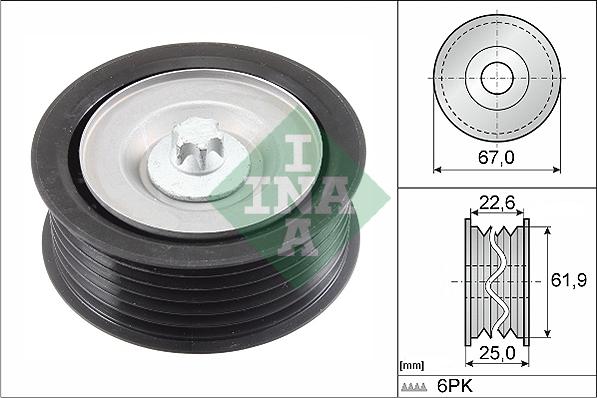 INA 532 0866 10 - Паразитна / водеща ролка, пистов ремък vvparts.bg