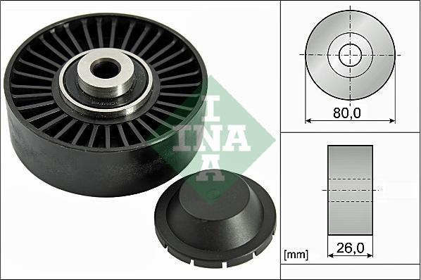 INA 532 0370 20 - Паразитна / водеща ролка, пистов ремък vvparts.bg