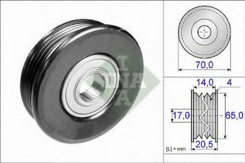 INA 532 0279 20 - Паразитна / водеща ролка, пистов ремък vvparts.bg