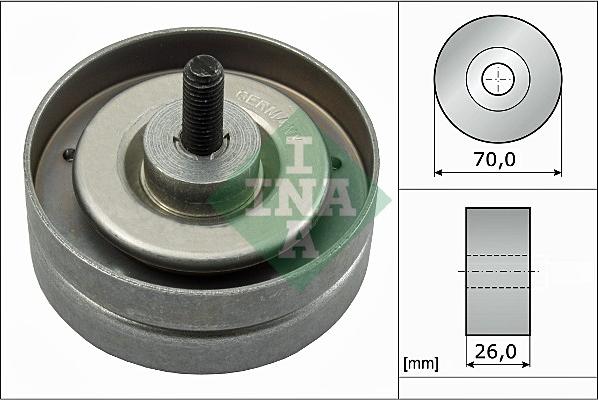 INA 532 0789 10 - Паразитна / водеща ролка, пистов ремък vvparts.bg