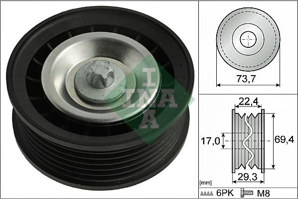 INA 532 0784 10 - Паразитна / водеща ролка, пистов ремък vvparts.bg