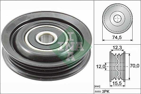 INA 532 0786 10 - Паразитна / водеща ролка, пистов ремък vvparts.bg