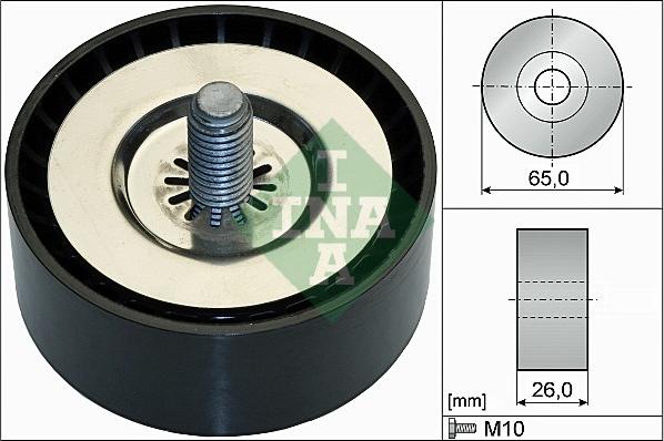 INA 532 0736 10 - Паразитна / водеща ролка, пистов ремък vvparts.bg