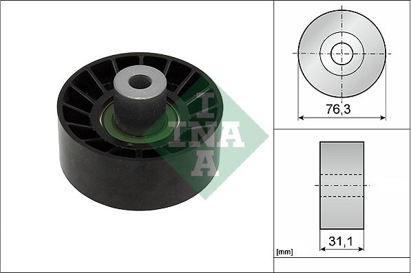 INA 532 0776 10 - Паразитна / водеща ролка, пистов ремък vvparts.bg