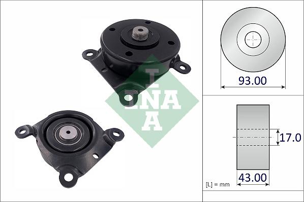 INA 532 1087 10 - Паразитна / водеща ролка, пистов ремък vvparts.bg