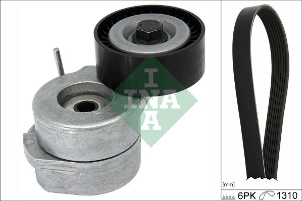 INA 529 0455 10 - Комплект пистов ремък vvparts.bg