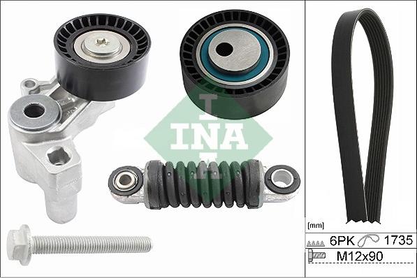 INA 529 0097 10 - Комплект пистов ремък vvparts.bg