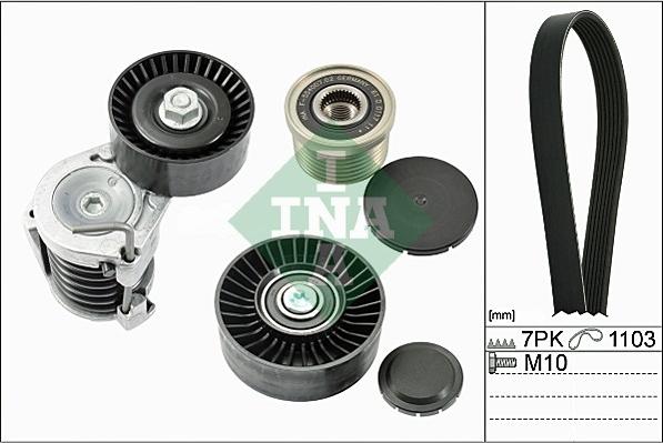 INA 529 0064 10 - Комплект пистов ремък vvparts.bg