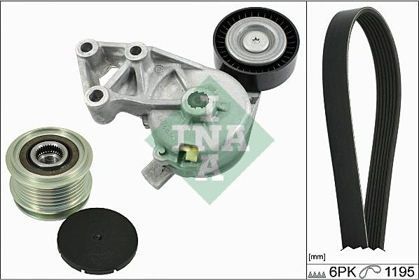 INA 529 0001 10 - Комплект пистов ремък vvparts.bg