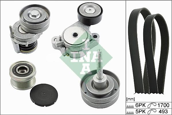 INA 529 0083 10 - Комплект пистов ремък vvparts.bg