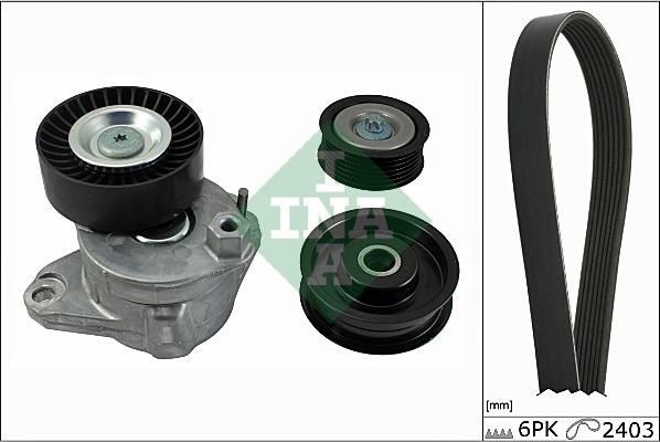 INA 529 0034 10 - Комплект пистов ремък vvparts.bg