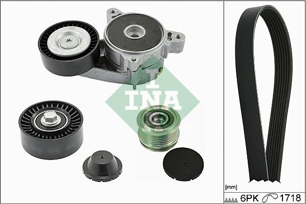 INA 529 0163 10 - Комплект пистов ремък vvparts.bg