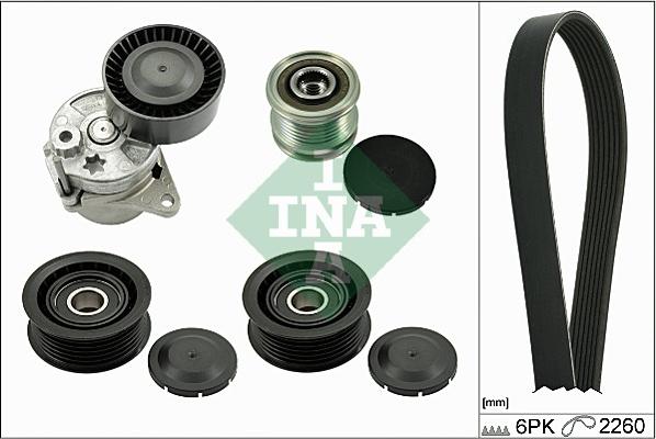 INA 529 0115 21 - Комплект пистов ремък vvparts.bg