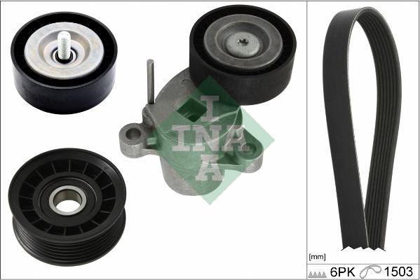 INA 529 0337 10 - Комплект пистов ремък vvparts.bg