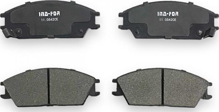 INA-FOR INF11.0542 - Комплект спирачно феродо, дискови спирачки vvparts.bg