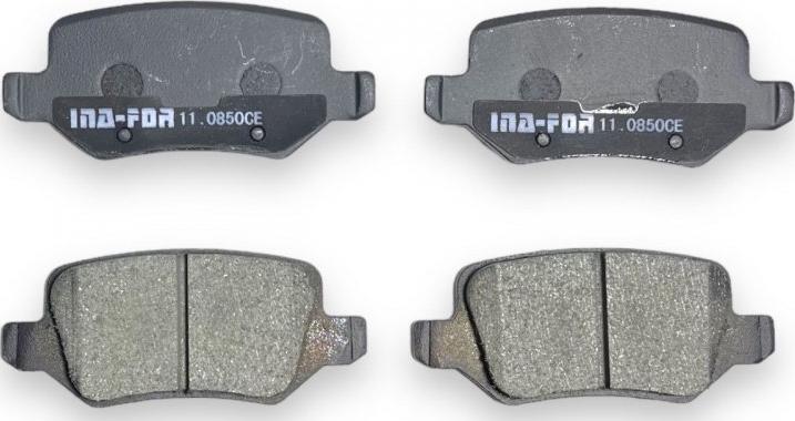 INA-FOR INF11.0850 - Комплект спирачно феродо, дискови спирачки vvparts.bg