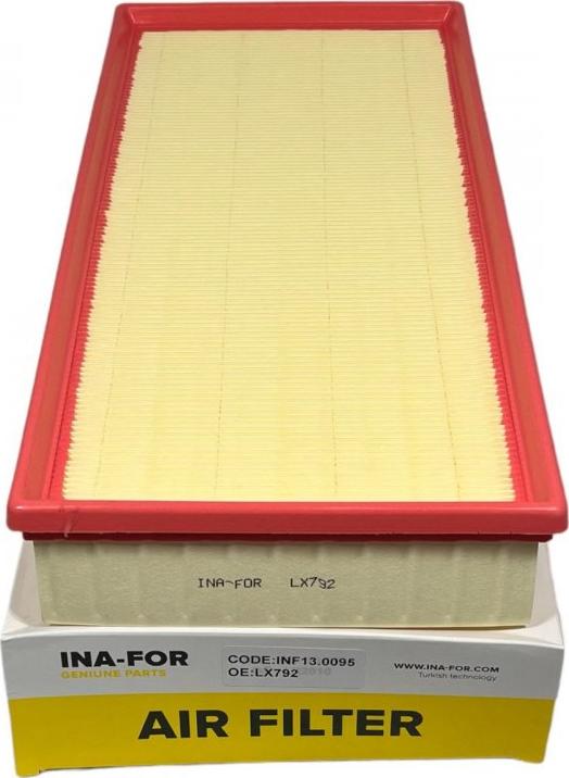 INA-FOR INF13.0095 - Въздушен филтър vvparts.bg