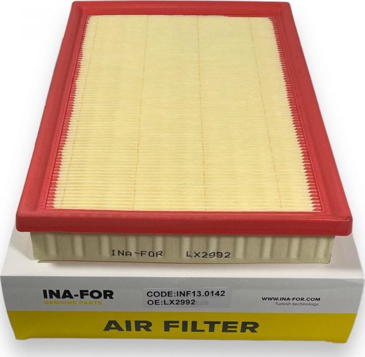 INA-FOR INF13.0142 - Въздушен филтър vvparts.bg