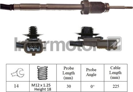 INTERMOTOR 27050 - Датчик, температура на изгорелите газове vvparts.bg