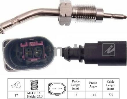 INTERMOTOR 27004 - Датчик, температура на изгорелите газове vvparts.bg