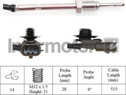 INTERMOTOR 27351 - Датчик, температура на изгорелите газове vvparts.bg