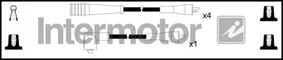 INTERMOTOR 76027 - Комплект запалителеи кабели vvparts.bg