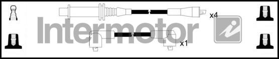 INTERMOTOR 73460 - Комплект запалителеи кабели vvparts.bg