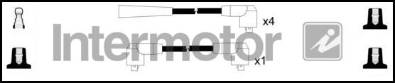 INTERMOTOR 73864 - Комплект запалителеи кабели vvparts.bg