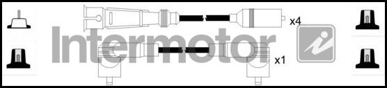 INTERMOTOR 73888 - Комплект запалителеи кабели vvparts.bg