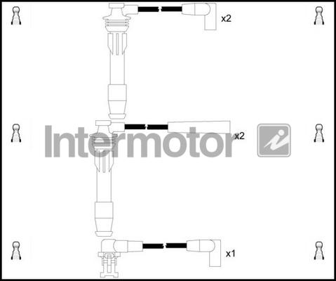 INTERMOTOR 73304 - Комплект запалителеи кабели vvparts.bg