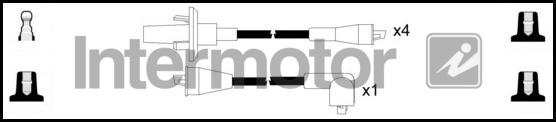 INTERMOTOR 73766 - Комплект запалителеи кабели vvparts.bg