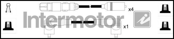 INTERMOTOR 73703 - Комплект запалителеи кабели vvparts.bg