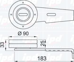 IPD 14-0935 - Паразитна / водеща ролка, пистов ремък vvparts.bg