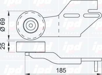 IPD 14-0404 - Паразитна / водеща ролка, пистов ремък vvparts.bg