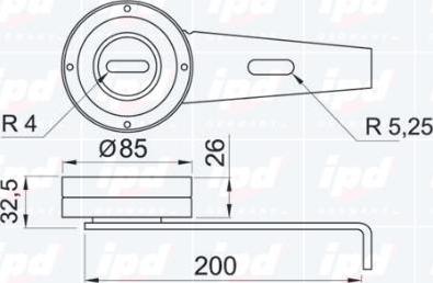 IPD 14-0585 - Паразитна / водеща ролка, пистов ремък vvparts.bg