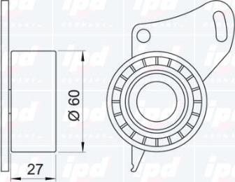 IPD 14-0620 - Обтяжна ролка, ангренаж vvparts.bg